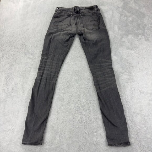 G Star RAW Lynn Mid Skinny Black Denim Jeans Women’s Size 26 x 32 US - Picture 3 of 16